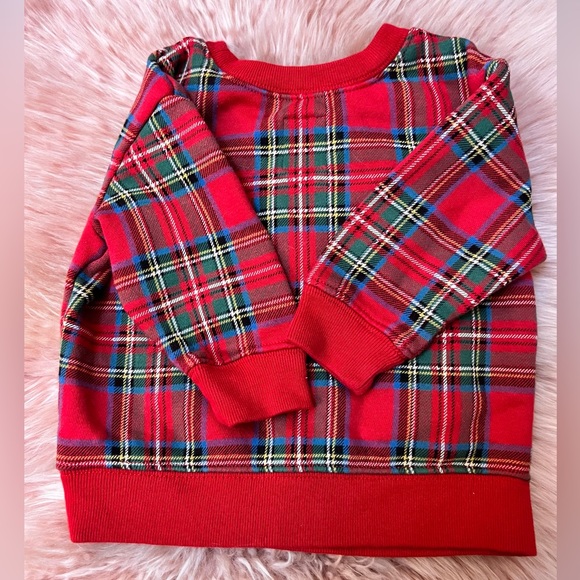 Baby Gap Boy or Girl Red Tartan Plaid Holiday Set - Size 6-12 Months - Picture 10 of 14